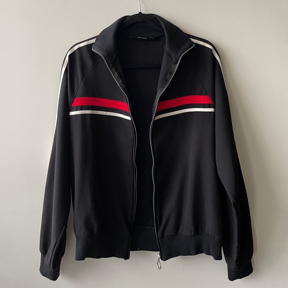 ZARA Black Bomber with Stripe Details Size S - Picture 6 of 7